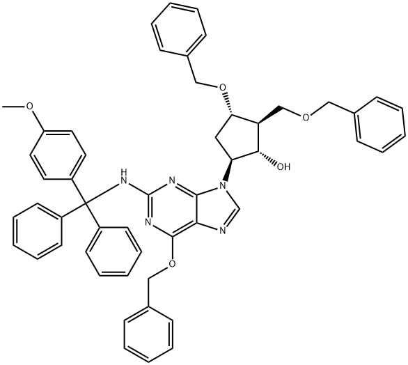 (2R,3S,5S)-3-(Benzyloxy)-5-[2-[[(4-methoxyphenyl)diphenylmethyl]amino]-6-(phenylmethoxy)-9H-purin-9-yl]-2-(benzyloxymethyl) ) cyclopentanol