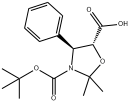 (4S,5R)-3-(tert-Butoxycarbonyl)-2,2-dimethyl-4-phenyloxazolidine-5-ອາຊິດ carboxylic