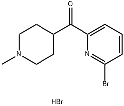 (6-bromopyridin-2-yl)-(1-methylpiperidin-4-yl)methone hydrobromide