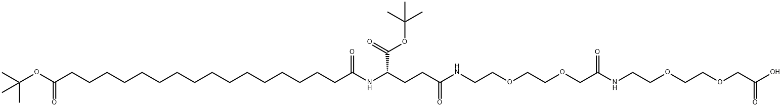 (S)-22-(Tert-butoxycarbonyl)-10,19,24-trioxo-3,6,12,15-tetraoza-9,18,23-triazahentetracontane-1,41-ອາຊິດdioic