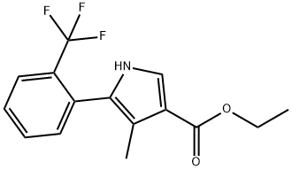 1H-Pyrrole-3-carboxylic acid, 4-methyl-5-[2-(trifluoromethyl)phenyl]-, ethyl ester