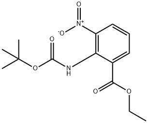 2-[1.1-dimethyl ethyl ethoxy carbonyl]ອາມິໂນ-3-ໄນໂຕຣ benzoic acid ethyl ester