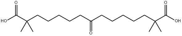 2,2,14,14-tetramethyl-8-oxopentadecanedioic ອາຊິດ