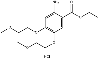2-Amino-4,5-bis(2-methoxyethoxy)ອາຊິດ benzoic ເອທິລເອດເຕີ ໄຮໂດຄຼໍໄລ