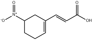 2-ອາຊິດ Propenoic, 3-(5-nitro-1-cyclohexen-1-yl)-, (2E)