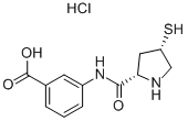 3-[(2S,4S)-4-Mercaptopyrrolidine-2-carboxamido]ອາຊິດ benzoic hydrochloride
