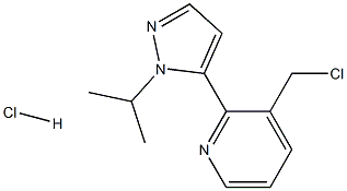3-(chloromethyl)-2-(1-isopropyl-1H-pyrazol-5-yl)pyridine hydrochloride