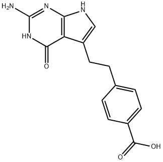 4-[2-(2-Amino-4,7-dihydro-4-oxo-1H-pymol[2,3-d]pyrimodin-5-yl)ethyl]ອາຊິດ benzoic