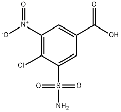 4-Chloro-3-nitro-5-sulphamoylbenzoic ອາຊິດ