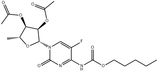 5`-deoxy-5-fluore-N-[(pentoyloxy)carbonyl]cytidine 2`,3`-diacetate