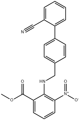 ອາຊິດເບນໂຊລິກ, 2-[[(2'-CYANO[1,1'-BIPHENYL]-4-YL)METHYL]AMINO]-3-NITRO-METHYL ESTER