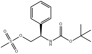 N-[(1R)-2-[(Methylsulfonyl)oxy]-1-phenylethyl]ອາຊິດຄາບາມິນ 1,1-dimethylethyl ester