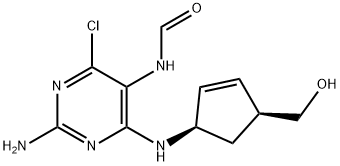 N-[2-Amino-4-chloro-6-[[(1R,4S)-4-(hydroxymethyl)-2-cyclopenten-1-yl]amino]-5-pyrimidinyl]formamide