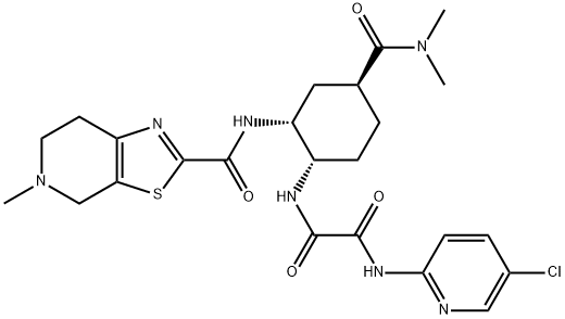 N-(5-Chloropyridin-2-yl)-N'-[(1S,2R,4S)-4-[(dimethylamino)carbonyl]-2-[(5-methyl-4,5,6,7- tetrahydrothiazolo[5,4-c]pyridin-2-yl)carbonyl]amino]cyclohexyl]ethanediamide
