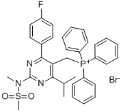 Phosphonium, [[4-(4-fluorophenyl)-6-(1-methylethyl)-2-[methyl(methylsulfonyl)amino]-5-pyrimidinyl]ຂ້ອຍ