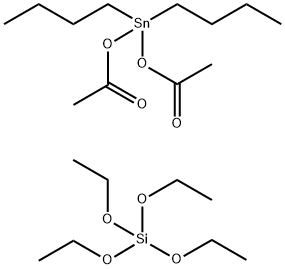 ອາຊິດຊິລິລິກ (H4SiO4), tetraethyl ester, ຜະລິດຕະພັນປະຕິກິລິຍາກັບ bis(acetyloxy)dibutylstannane